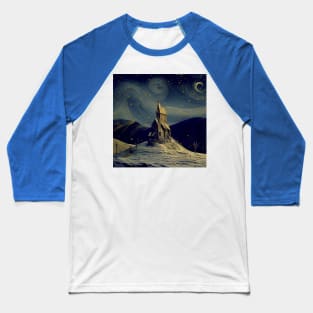 Starry Night Above The Shrieking Shack Baseball T-Shirt